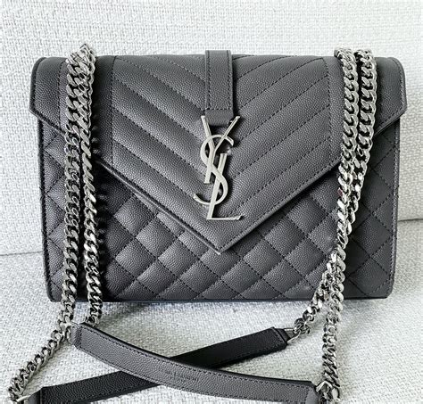 ysl envelope bag gray|YSL envelope bag price.